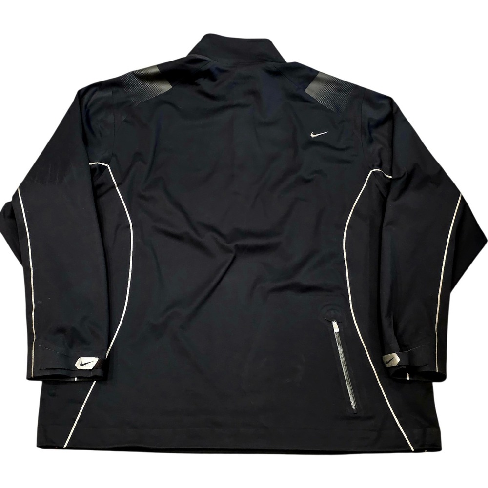 Nike Golf Storm-Fit 20 Pullover LS Jacket Black Gray Waterproof 1/2 Zip Sz 2XL
